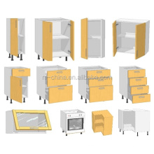 Kitchen Cabinet with Custom Design Standard Kitchen Units, MDF with Lacquer/PVC, Malaysia factory